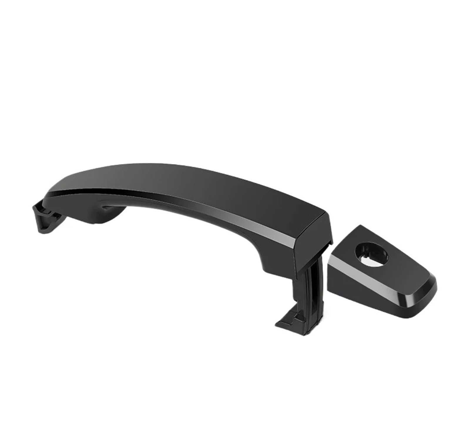 Pacsci Black With Keyhole Car Outer Door Handle For Chevrolet For Holden Captiva Sport Aveo For Saturn Vue 96468266 96468254 96468306 96468280 Chrome Black Exterior Door Handle(Black With Keyhole)