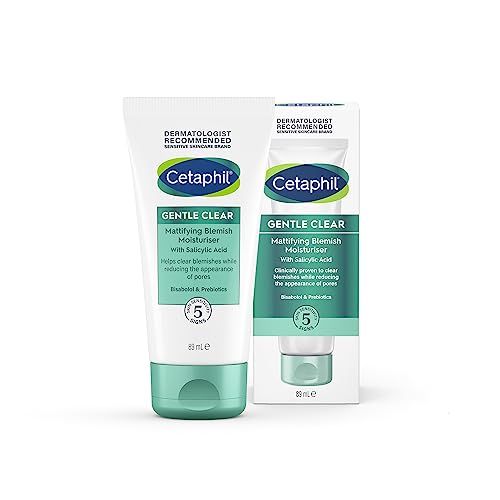 Cetaphil Gentle Clear Mattifying Blemish Face Moisturiser, Face Cream, Hydrates Skin and Clears breakouts