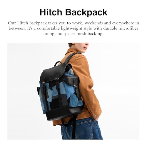 Coach Men's Hitch Backpack Patchwork, Denim Multi, One Size2