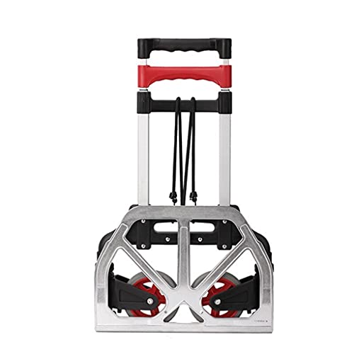 DEE Multifunktions-Einkaufstrolley, tragbar, zusammenklappbar, Aluminium-Legierung, Gepäckanhänger, große Outdoor-Reise… – Bild 3