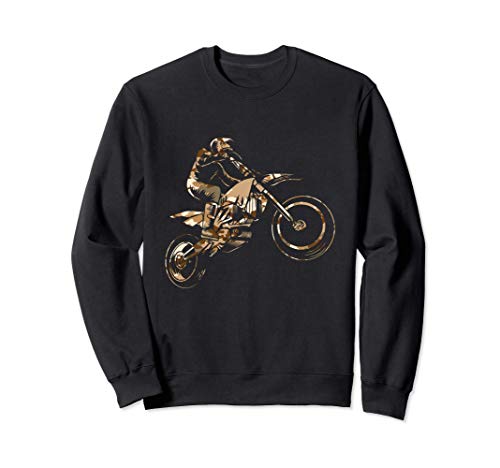 Motorcross Dirt Bike Racing Camo Camouflage Motorcycle Rider Sudadera