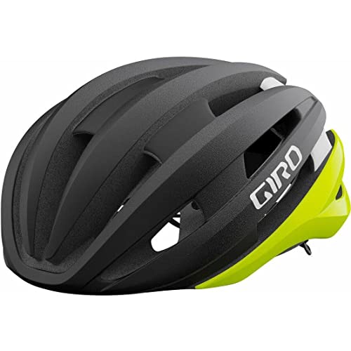 Giro Synthe MIPS II Casco, Hombres, Matte Black Fade/Highlight Yellow, L