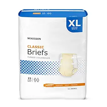 McKesson BRBRXL Baby Diaper, Toddler Training Pants and Youth Absorbent Underwear, x Large (Pack of 60)
