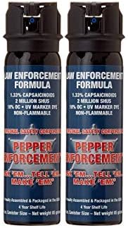 Pepper Enforcement PE1110MF-FT Fogger Pepper Spray (Pack of 2) - 10% OC Maximum Strength Formula - Emergency Self Defense Personal Protection & Safety (2)