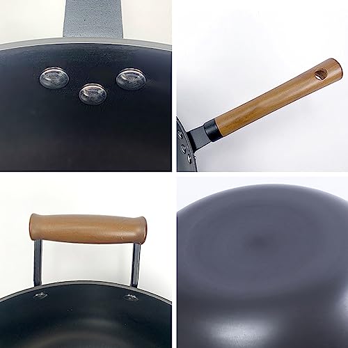 Wok de Hierro Forjado a Mano Tradicional Chino miniatura 6