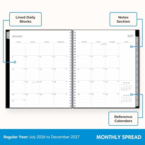 Blue Sky 2027 18-Month Monthly Planner Calendar, 8"x10", Enterprise - Image 3