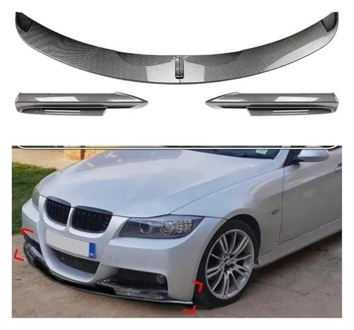 Spoiler avant pour BMW Série 3 E90 E91 Tech 2005-2008 finition aspect carbone premium