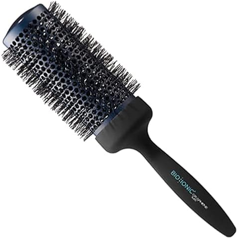 Bio Ionic Thermal Styling Brush Large, Quickly and Evenly Conducts Heat, Soft Touch Ergonomic Handle Cover