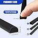 Weather Stripping Door Seal Self Adhesive Weather Strip Silicone D Shaped Door Seal Strip for Door Frame/Window Seal, 20Ft, Black (3/8