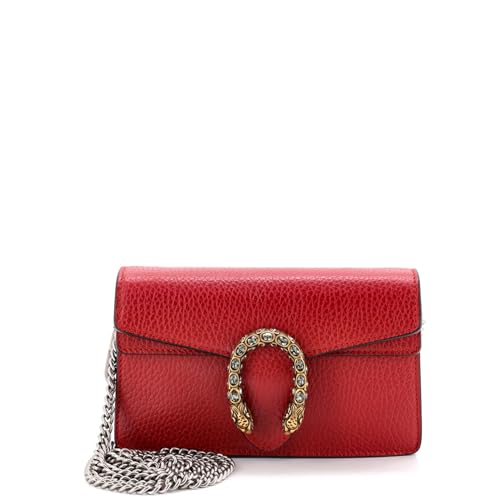 Gucci, Pre-Loved Dionysus Bag Leather Super Mini, Red