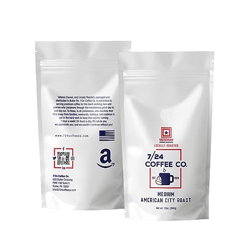 7/24 Coffee Co Medium American City Roast 12 oz Molido miniatura 1