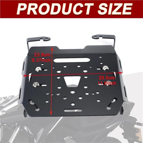 Porte-bagages NC750X en acier robuste découpé au laser pour coffre et sac de voyage