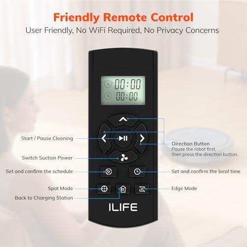 Image of ILIFE V5s Max Robot Vacuum, 4000Pa Max Strong Suction | Gyro navigation, 2.4G WiFi / App, Alexa and Remote Control, Self-Charging, Ideal for Hard Floors, Carpets and Pet Hair