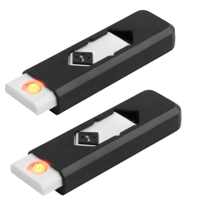 Drumstone 𝐁𝐔𝐘 𝐎𝐍𝐄 𝐆𝐄𝐓 𝐎𝐍𝐄 Electronic Lighter, USB Rechargeable Lighter Push-Out Ignition Lighter Double Sided Windproof Plasma Flameless Lighter for Candle,Push-Out USB Socket Flameless-image-9