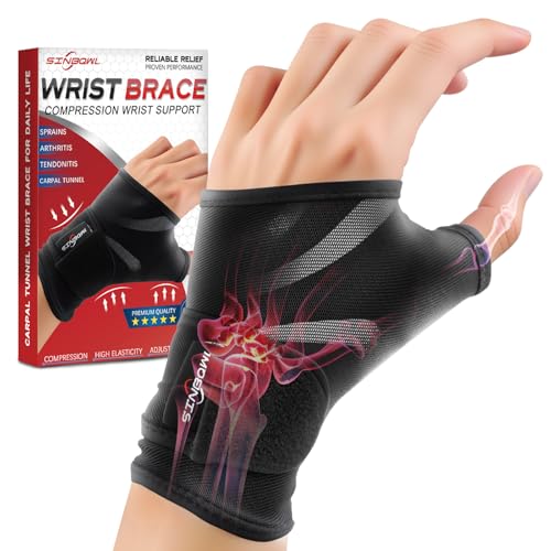 Sinbowl Adjustable Wrist Compression Sleeve