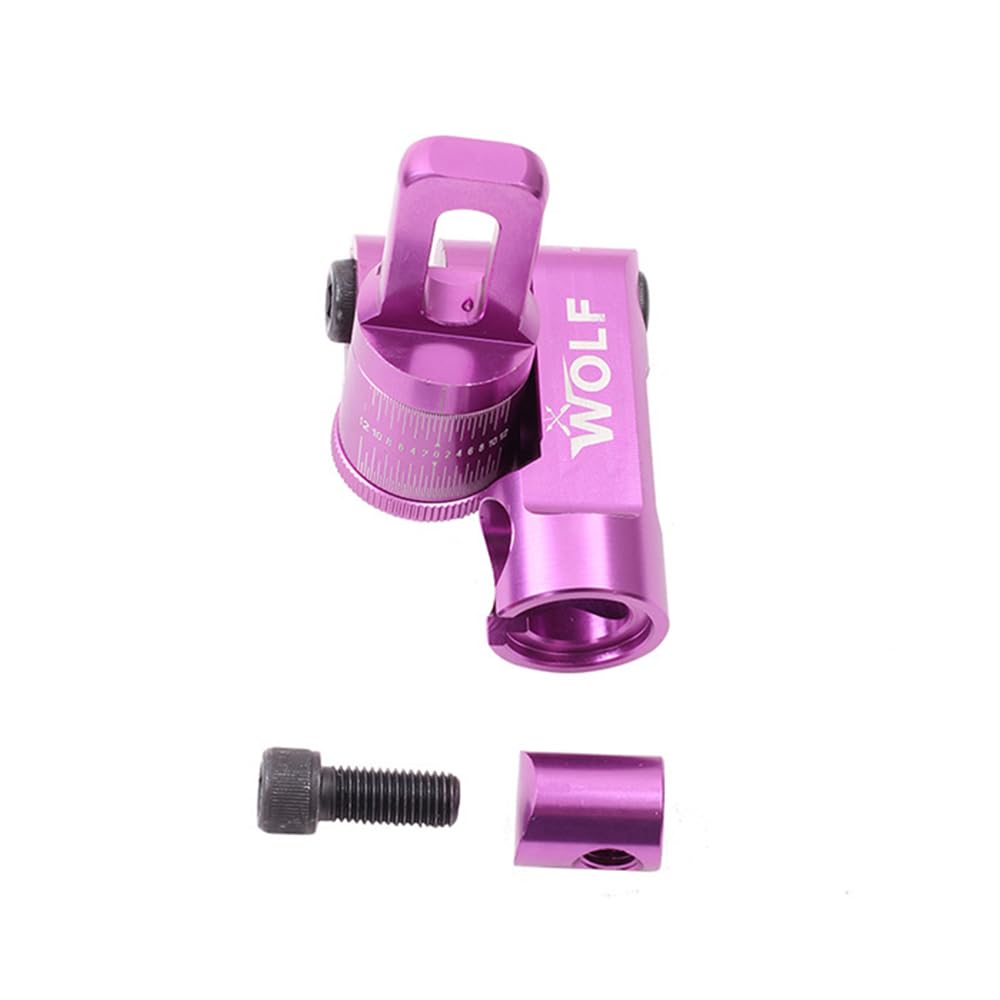 Ajustable Single Side V-bar Mount, Aliminum Alloy Quick Disconnect V-Bar Bow Stabilizer for Hunting Archery (Purple)