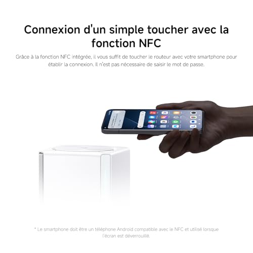 Routeur WiFi6 AX3000 - Port Gigabit, Mesh WiFi, Connexion Stable pour Maison & Bureau