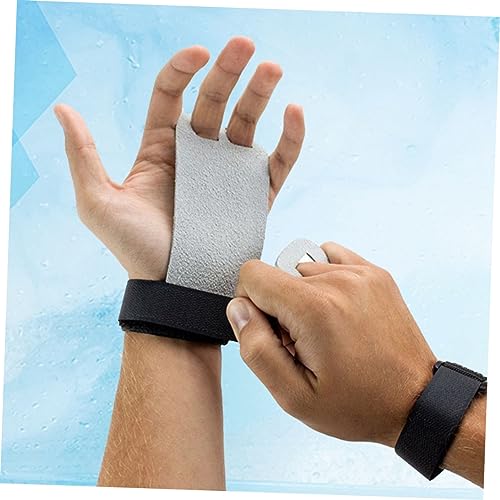 Happyyami 2 Pares Protetor De Palma De Ginástica Luvas De Couro De Vaca Haltere Luvas De Treinamento