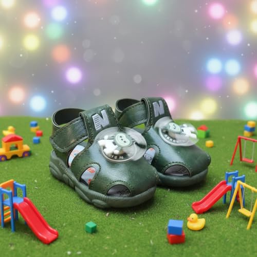 Image of Kids Chu-Chu Sound Musical First Walking Cozy Sandals for Baby Boys and Baby Girls Age 9-22 Months