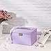 BEWISHOME Girls Jewelry Box Jewelry Organizer with Lock Mirror Jewelry Display Storage Case Holder Portable Travel Case for Women Girls Kids Purple SSH77P