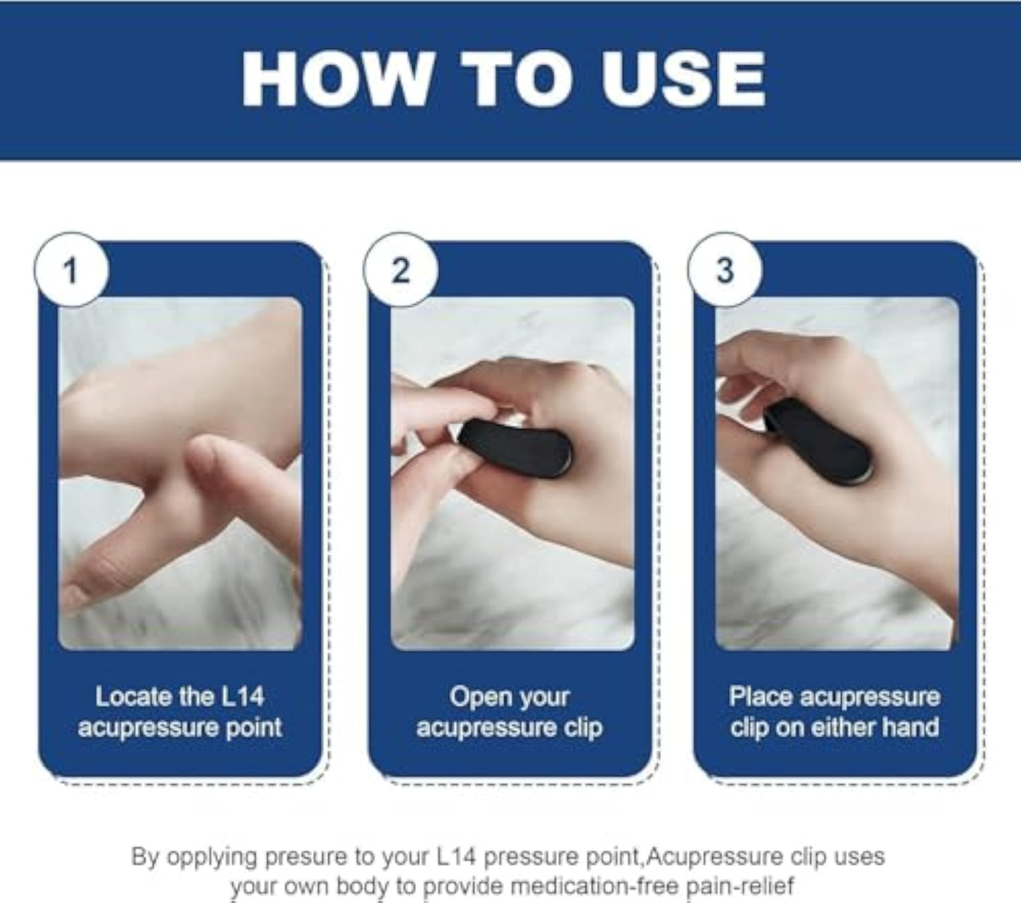 Sugar Control Acupressure Point Clip for Diabetics