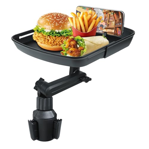 Bandeja portavasos para carro, ajustable 360° miniatura 1