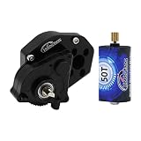 Hobby Fans RC Motor 050 50T Brushed Motor with Aluminum Alloy Transmission Gearbox for Axial SCX24 A