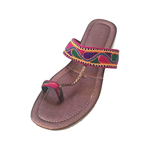 Gold Multy Handmade Embroidered Sandals Cover