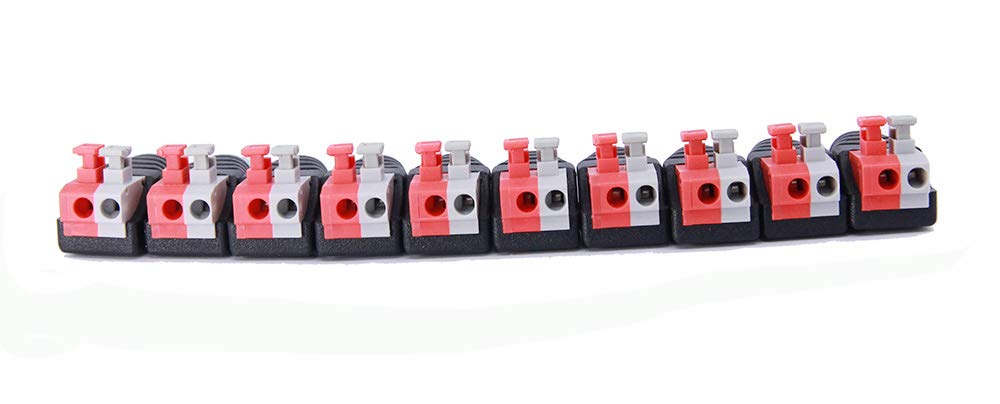 (10 Pcs) MCIGICM Speaker Wire Cable to Audio Male RCA Connector Adapter Jack Plug