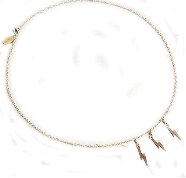 Lightning Bolt Choker Necklace 