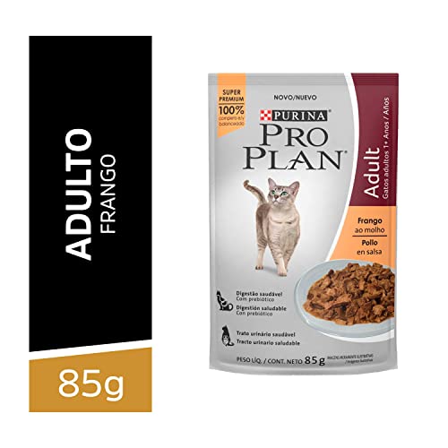 Purina Ração Úmida Proplan Para Gatos Sachê Sabor Frango - 85G
