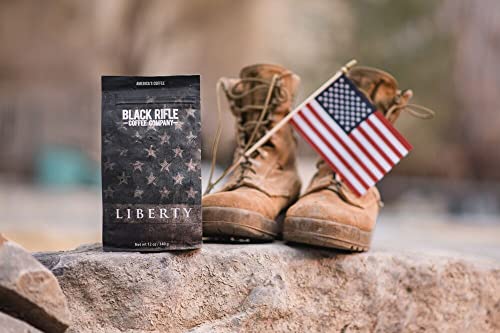 Black Rifle Coffee Liberty Roast (Medium Roast, Ground 12 Ounce Bag, Medium Roast Ground Coffee, Help Support Our Mission To Donate 1 Million Cups Of Coffee To Veterans And First Responders #TOP2