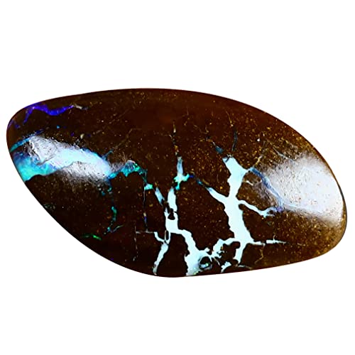 Opale Boulder d'Australie pierre précieuse multicolore Koroit de 19 x 11 mm en vrac