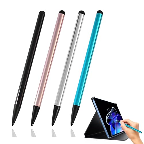 DHWEKU Punteros para móviles,Lápiz óptico Capacitivo de Dos Puntas, 4 compatibles con computadoras, teléfonos móviles, tabletas, etc.