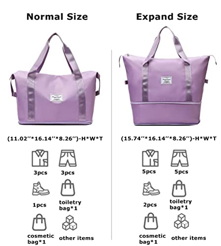 Avilego Gym Bag For Women, Waterproof Sports Travel Duffle Bag Large Gym Tote Bag Weekender Bag With Dry & Wet Pocket #TOP2