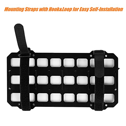 Tacnex NEX-ABS-ZYB Vehicle Rigid Molle Panel For Car Visor Organizer Edc Pouch Tool Holster Bag Holder Tactical Gear Rack Truck Equipment Mount Plate Modular Storage Shelf Auto Interior Accessories thumb #6