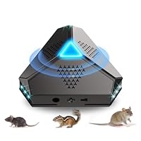 ABS Mäuseabwehr, Ultraschall für Ratten,Maus und Ratten mit LED-Licht, Ultraschall-Abwehrmittel für Mäuse, Nager, Schädlinge,Spinnen, Motten,Ameisen