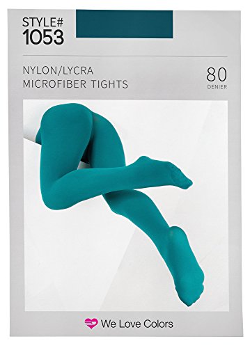 we Love Colors Microfiber Tights – Opaque, Soft Pantyhose – Regular & Plus Sizes Stretch Fit