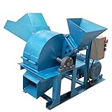 TECHTONGDA Wood Chipper Shredder Sawdust Branch Crusher Grinder Garden Orchards Double Hoppers for Tree Fork Leaves Grass Straw Trees 4.5 kW 661-1102LBS/H 220V