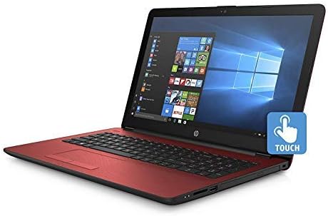 HP 15.6in Touchscreen Laptop Intel Pentium N5000 with UHD Graphics 605 4GB RAM 500GB HDD DVD-Writer Bluetooth Windows 10 Red Color (Renewed)