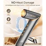 8 in 1 Hair Styler & Air Dryer Brush, High-Speed Negative Ionic Foldable Hair Tools Fast Drying, Multi Professional Hot Air Styler for Curling Volumizing Straightening Styling (Gray) - Image 5