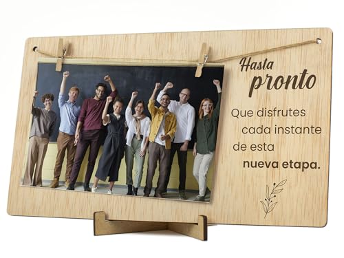 CONTRAXT Portafotos con pinzas de madera. Regalo original tarjeta...