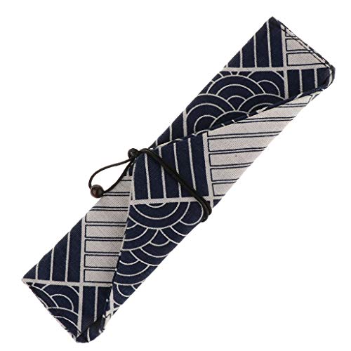 EQWQSIXD Tyg bestick förvaringsväska sked ätpinnar gaffel organiserare penna penna påse L