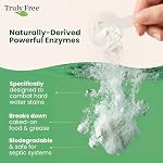 TrulyFree Auto Dishwasher Soap, 12.5oz Bag - Natural Concentrated Formula - Dish Soap, Dishwasher Detergent Cleaning Supplies, Hard Water Stain Remover, Sparkling Clean Dishes, No Harmful Ingredients