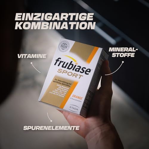 frubiase SPORT Orange - Isotonisches Sportgetränk - Elektrolyte, hochdosierte Mineralstoffe, Multivitamine, Spurenelemente- zur Unterstützung der Leistungsfähigkeit & Regeneration-20 Brausetabletten