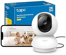 Tapo C210 2K 3MP Pan/Tilt Indoor Camera House Security Camera, WiFi Camera, No Monthly Fee, AI Detection, Dog Puppy Camera,…