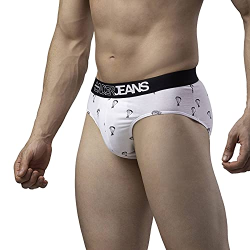 Image of Underjeans Men Cotton Blend Brief - Pack of 2