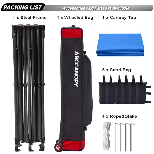 Image of ABCCANOPY Patio Pop Up Canopy Tent 10x20 Commercial-Series(Blue)