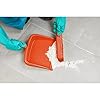 SPARTA Large Handheld Dustpan with Hanging Hole, Heavy-Duty Plastic Dustpan with Wide Lip for Countertops and Surfaces, Plastic, 10 Inches, Orange, (Pack of 12) #4