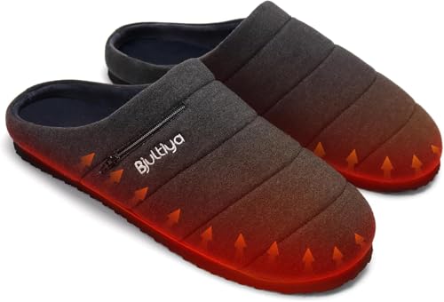 Fluffy Thermal Slippers for Women Men Electric Foot Warmer Microwave